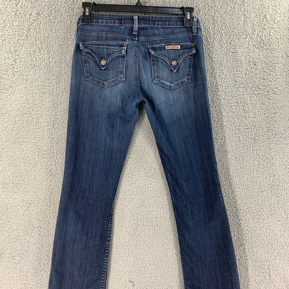 Hudson Womens Jeans Flap Pocket Slim Straight Pants Denim Sz 28 Low Rise - Picture 11 of 16